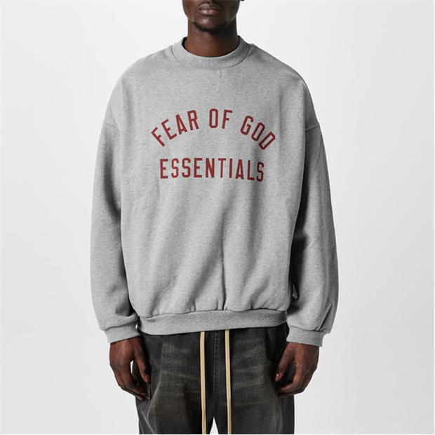 FLEECE CREWNECK - DARK HEATHER
