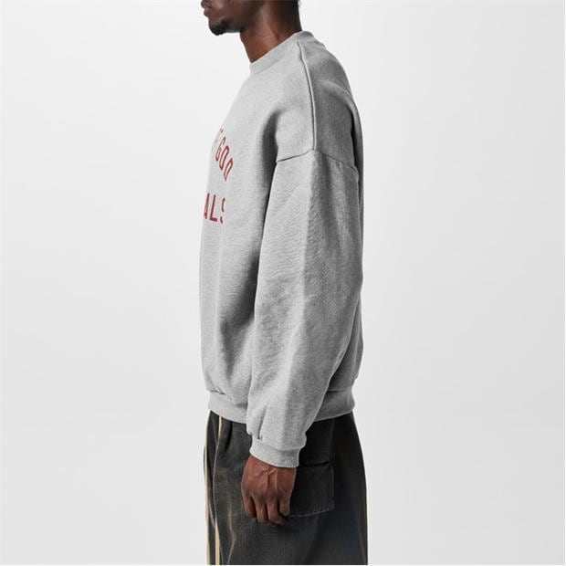 FLEECE CREWNECK - DARK HEATHER
