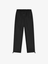 BONDED SATIN RELAXED PANT - JET BLACK