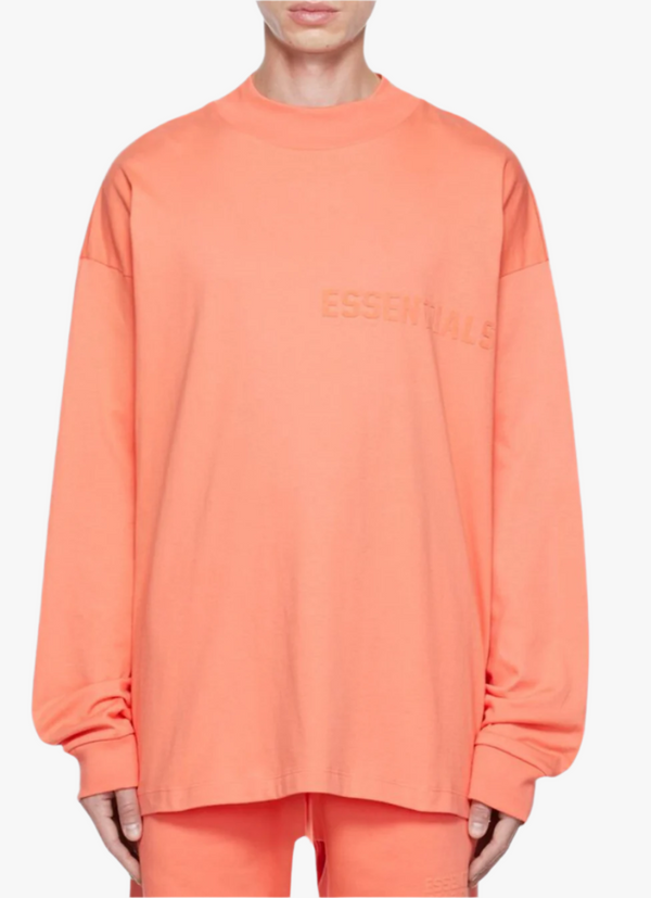Cotton Long Sleeve T-Shirt TEE-CORAL