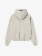 CLASSIC FIT FLEECE HOODIE - HEATHER STONE