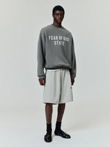 90'S FIT FLEECE CREW - JET BLACK