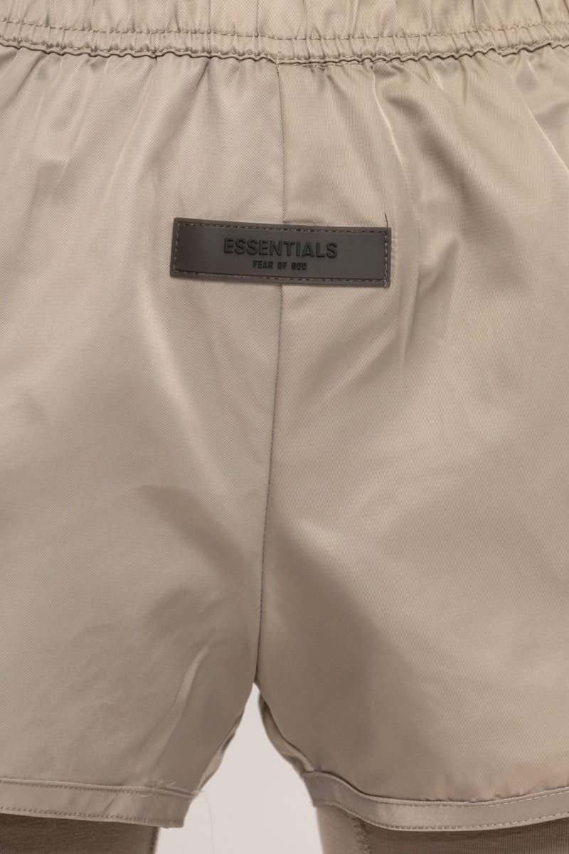 WOMEN RUNNING SHORT TAUPE