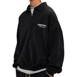 FLEECE POLO BLACK