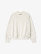 EMBOSSED CLASSIC CREWNECK SWEATER - OATMEAL HEATHER