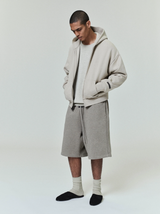 CLASSIC FIT FLEECE ZIP-UP HOODIE - TIMBER