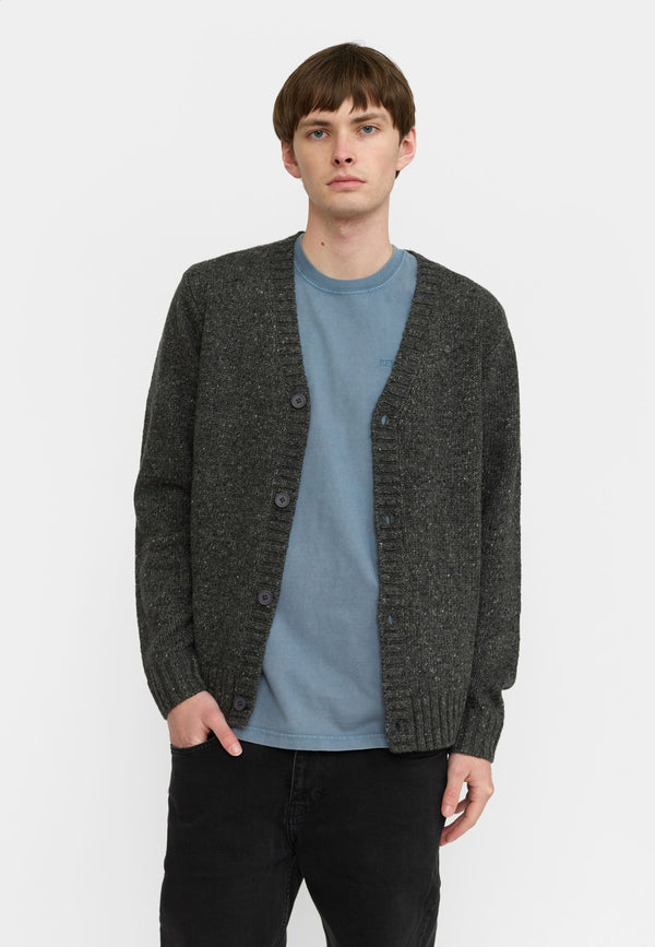 KNIT CARDIGAN - BLACK