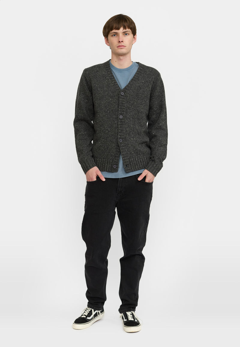 KNIT CARDIGAN - BLACK