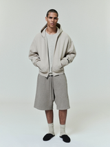 CLASSIC FIT FLEECE ZIP-UP HOODIE - TIMBER