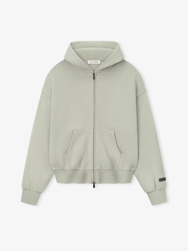 CLASSIC FIT FLEECE ZIP - ABBEY STONE