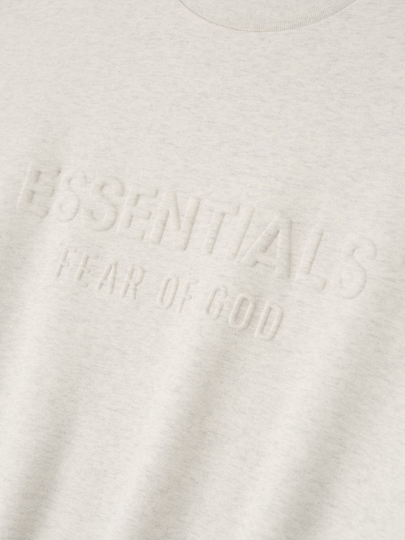 EMBOSSED CLASSIC CREWNECK SWEATER - OATMEAL HEATHER