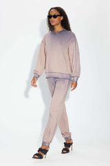 BROOKLYN SWEATPANT EGGPLANT MIX