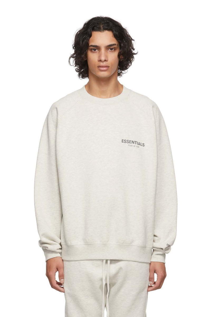 PULLOVER CREWNECK LIGHT HEATHER OATMEAL
