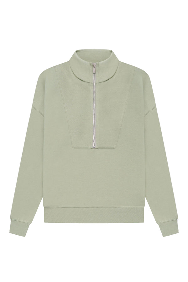 WOMENS 1/2 ZIP PULLOVER -  SEA FOAM