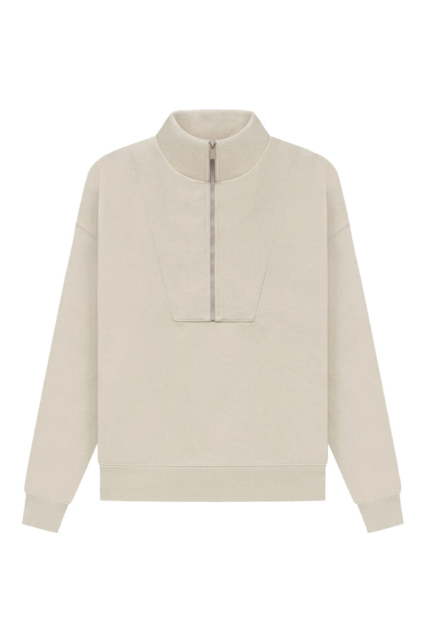 WOMENS 1/2 ZIP PULLOVER - WHEAT