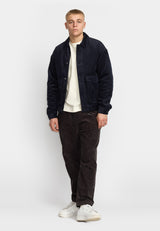 PADDED CORDUROY JACKET - DARK NAVY