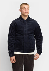 PADDED CORDUROY JACKET - DARK NAVY