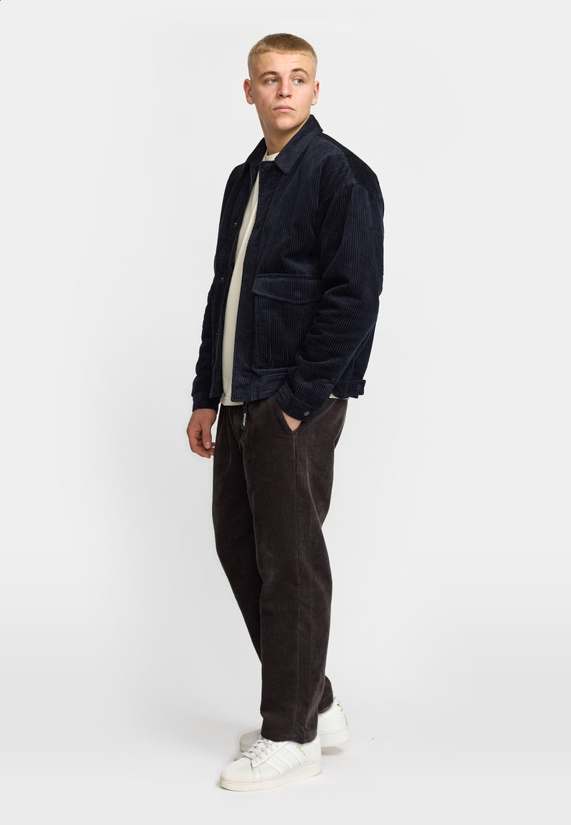 PADDED CORDUROY JACKET - DARK NAVY