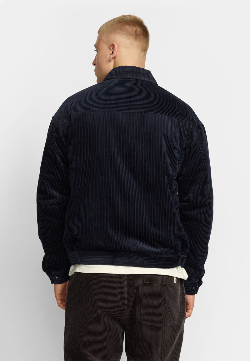 PADDED CORDUROY JACKET - DARK NAVY