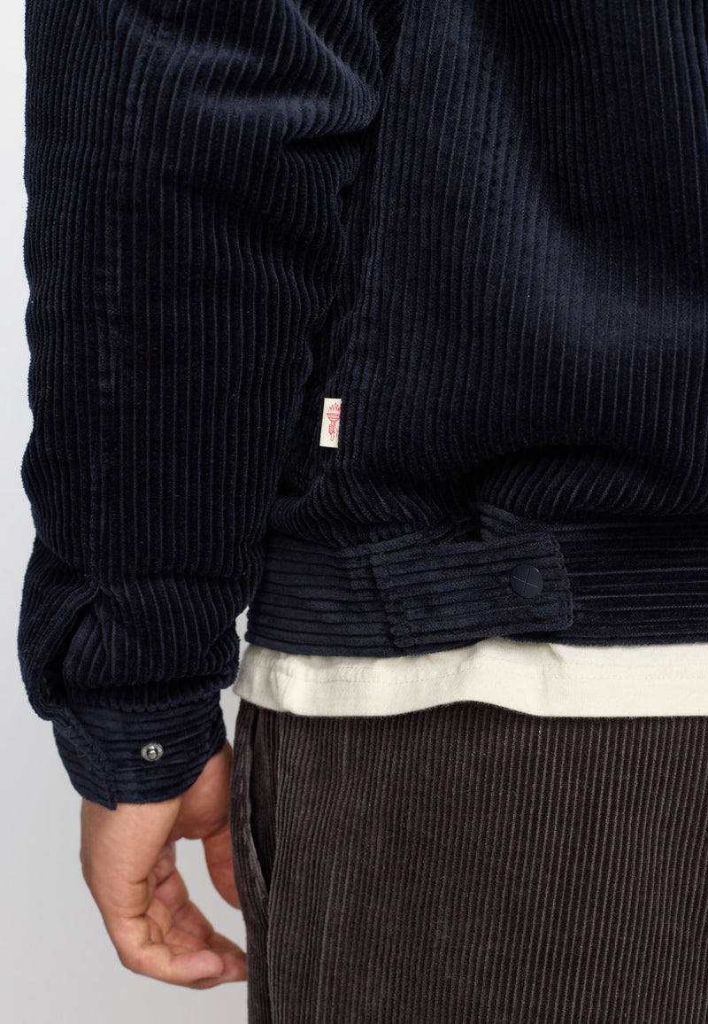 PADDED CORDUROY JACKET - DARK NAVY