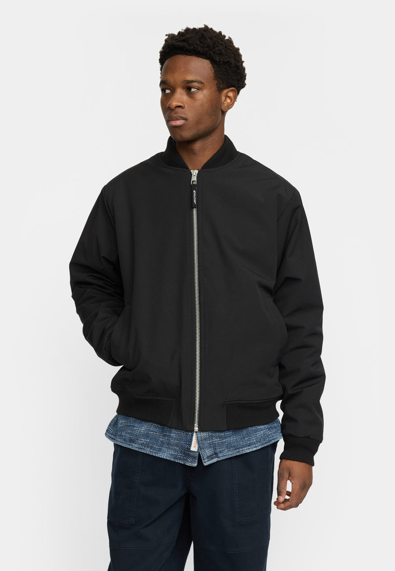 PADDED BOMBER JACKET - BLACK