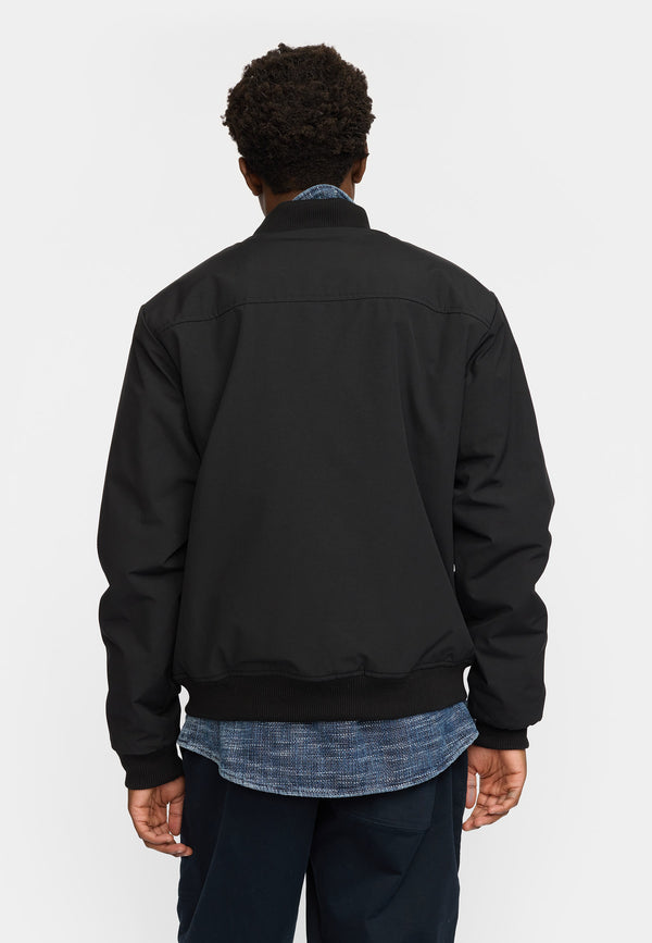 PADDED BOMBER JACKET - BLACK