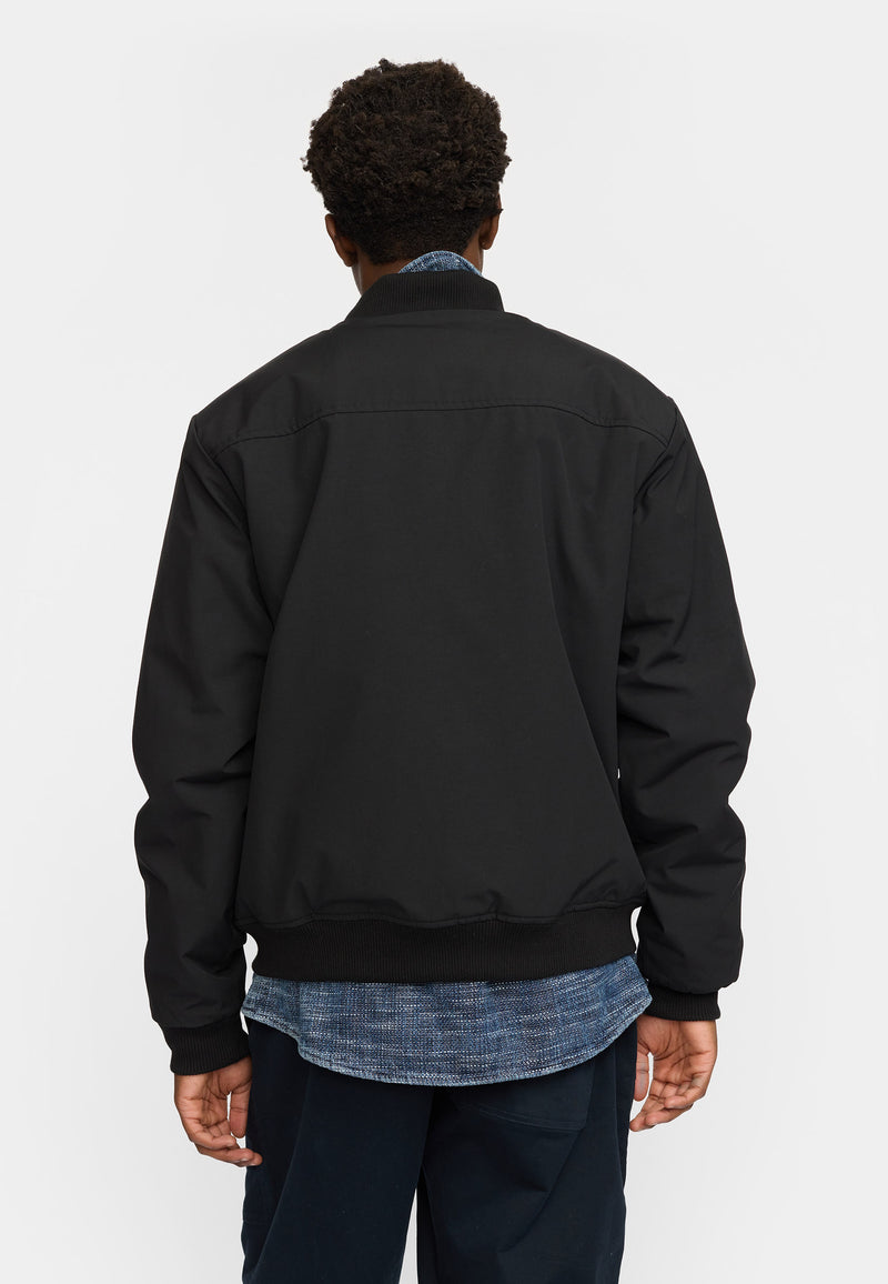 PADDED BOMBER JACKET - BLACK
