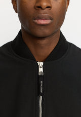 PADDED BOMBER JACKET - BLACK