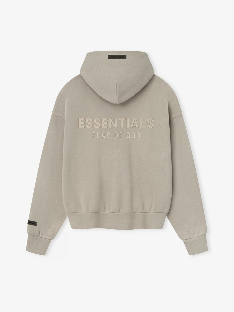 CLASSIC FIT FLEECE ZIP-UP HOODIE - TIMBER