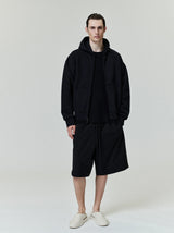 CLASSIC FIT FLEECE ZIP - JET BLACK