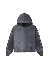 GOTHIC OUTLINE HOODIE - BLACK