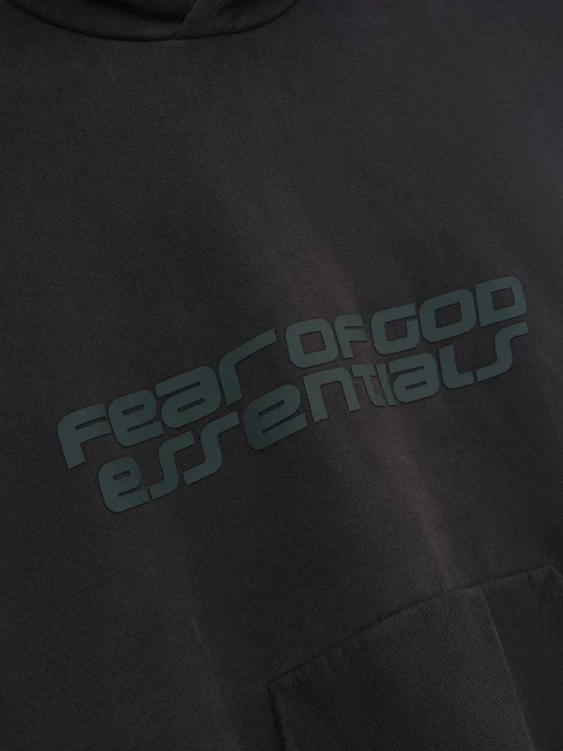 HEAVY FLEECE 90'S HOODIE - VINTAGE BLACK