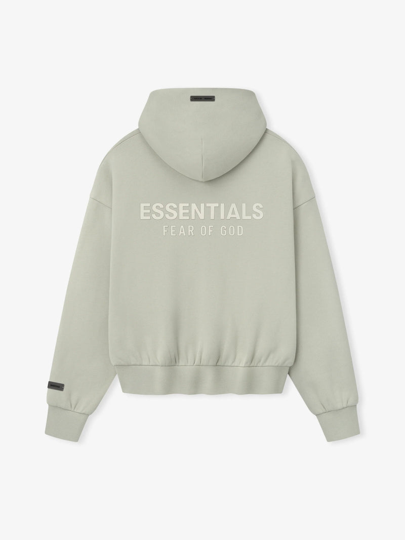 CLASSIC FIT FLEECE ZIP - ABBEY STONE