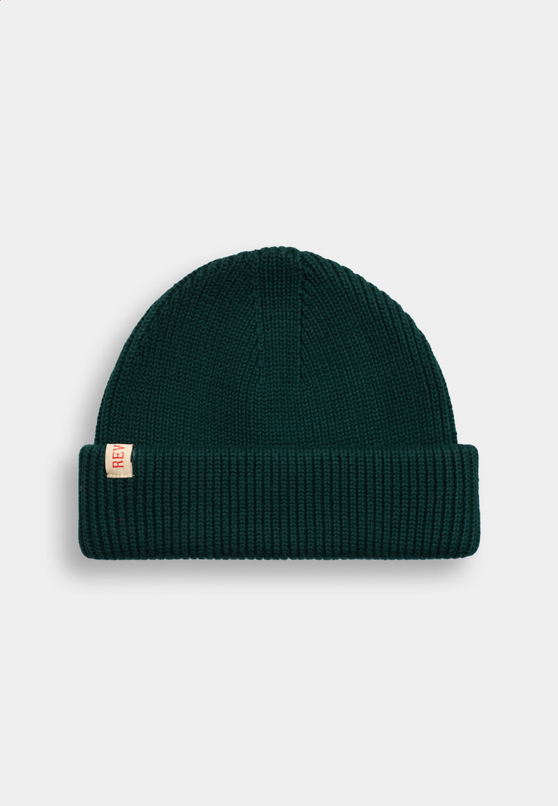 FISHERMAN BEANIE - DARK GREEN