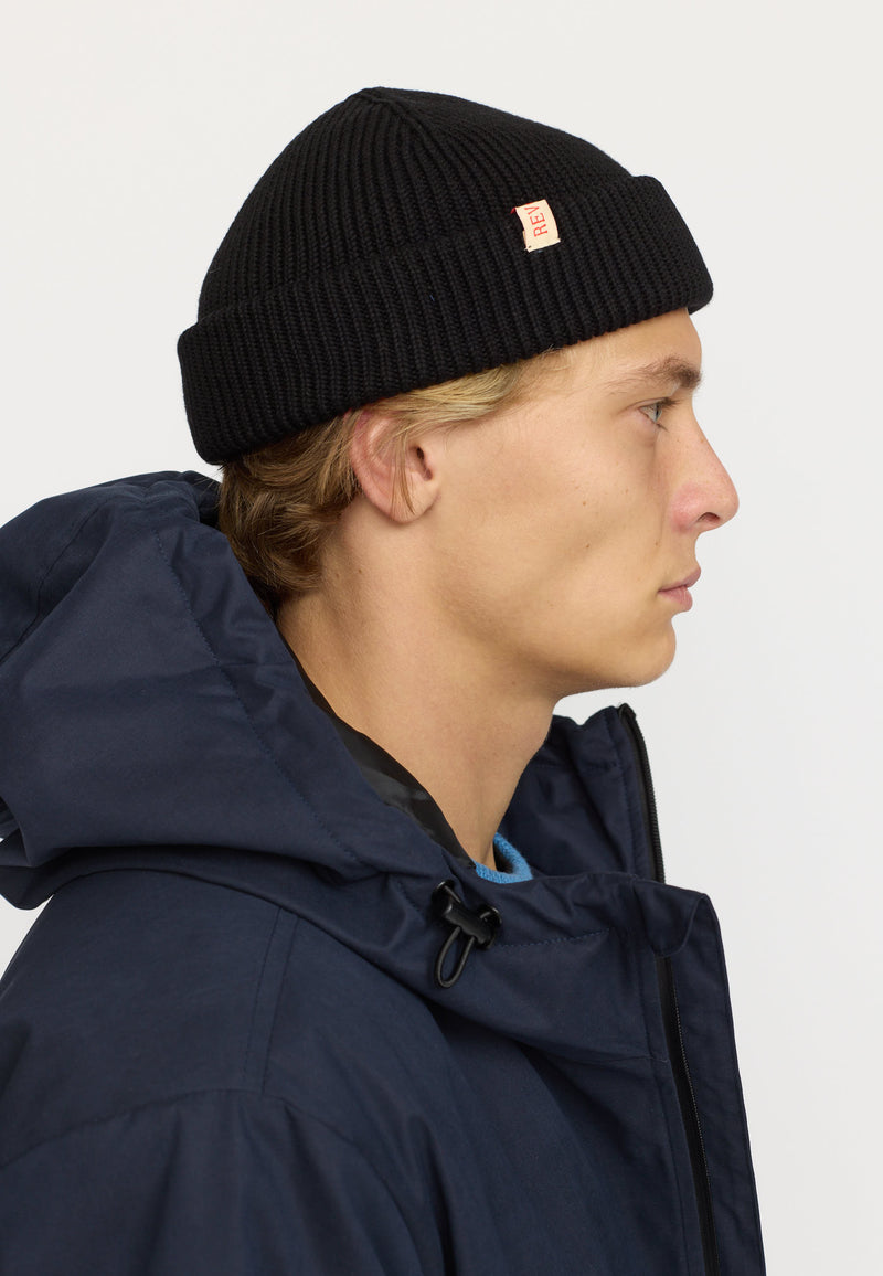 FISHERMAN BEANIE - BLACK