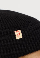 FISHERMAN BEANIE - BLACK