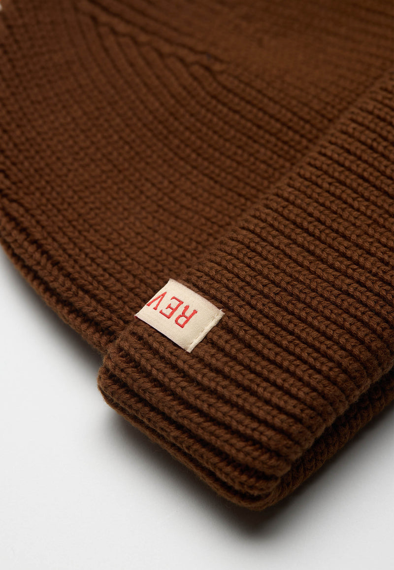 FISHERMAN BEANIE - BROWN