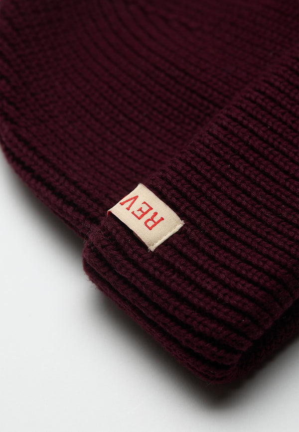FISHERMAN BEANIE - BURGUNDY