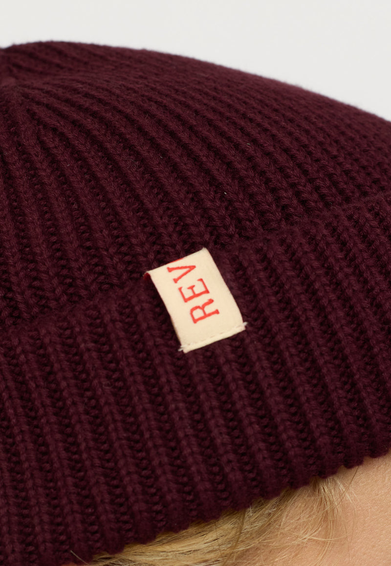 FISHERMAN BEANIE - BURGUNDY