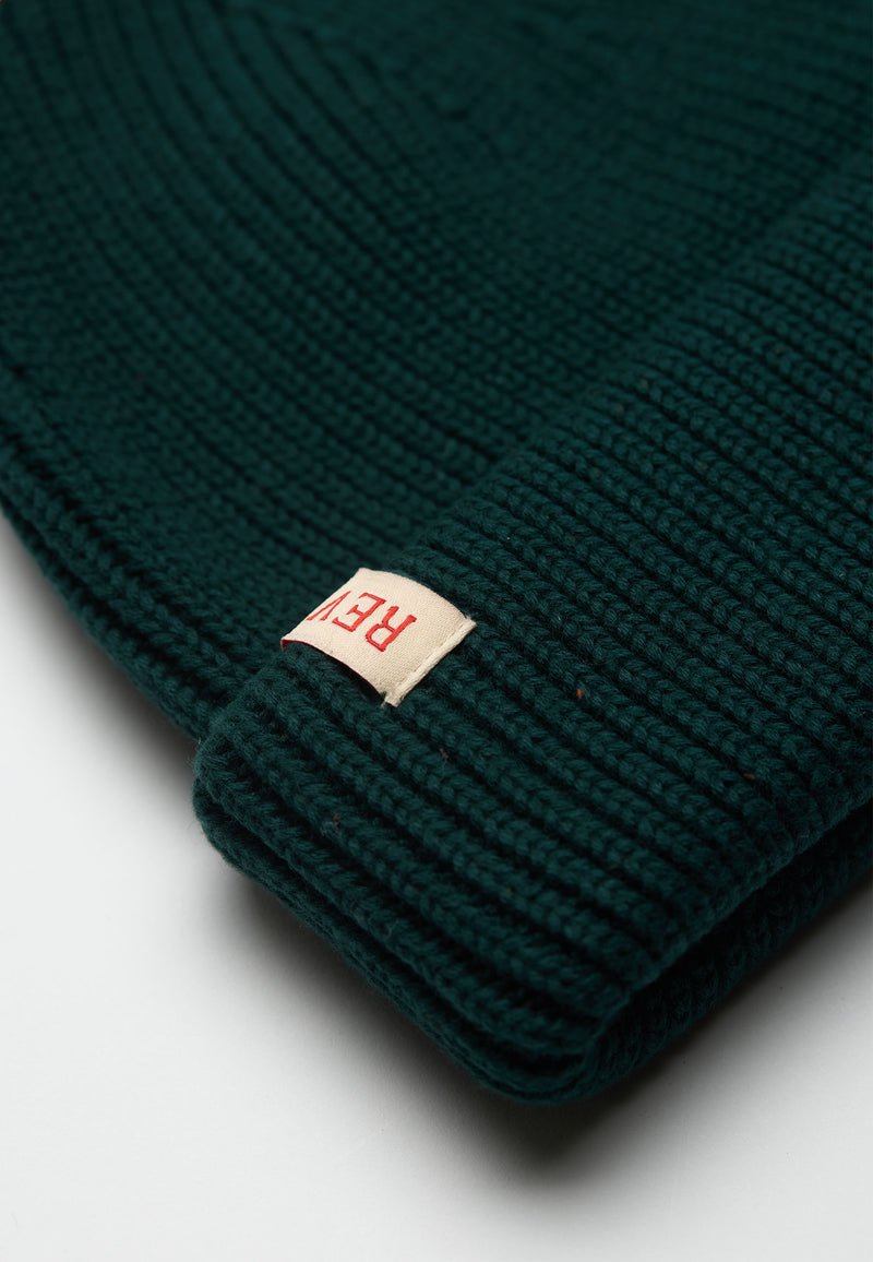 FISHERMAN BEANIE - DARK GREEN