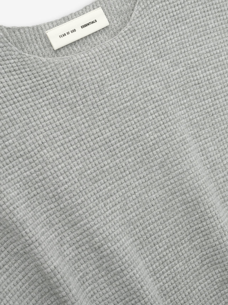 WAFFLE SHORT SLEEVE - CONCRETE HEATHER