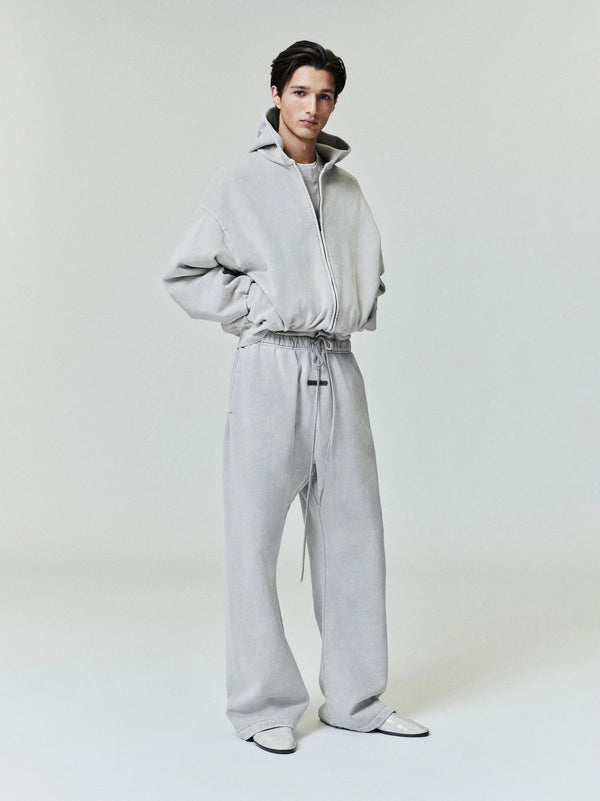 CLASSIC FULL ZIP HOODIE - SMOKE GREY