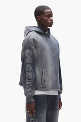 GOTHIC OUTLINE HOODIE - BLACK