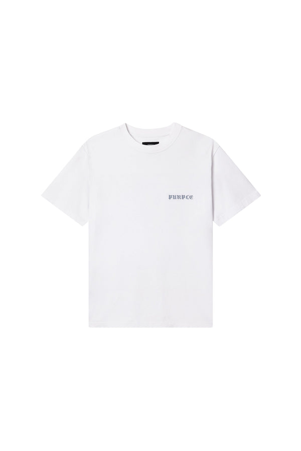 GOTHIC P NAILS TEE - WHITE