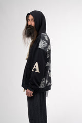 HOODIE "ABANDANA" - BLACK