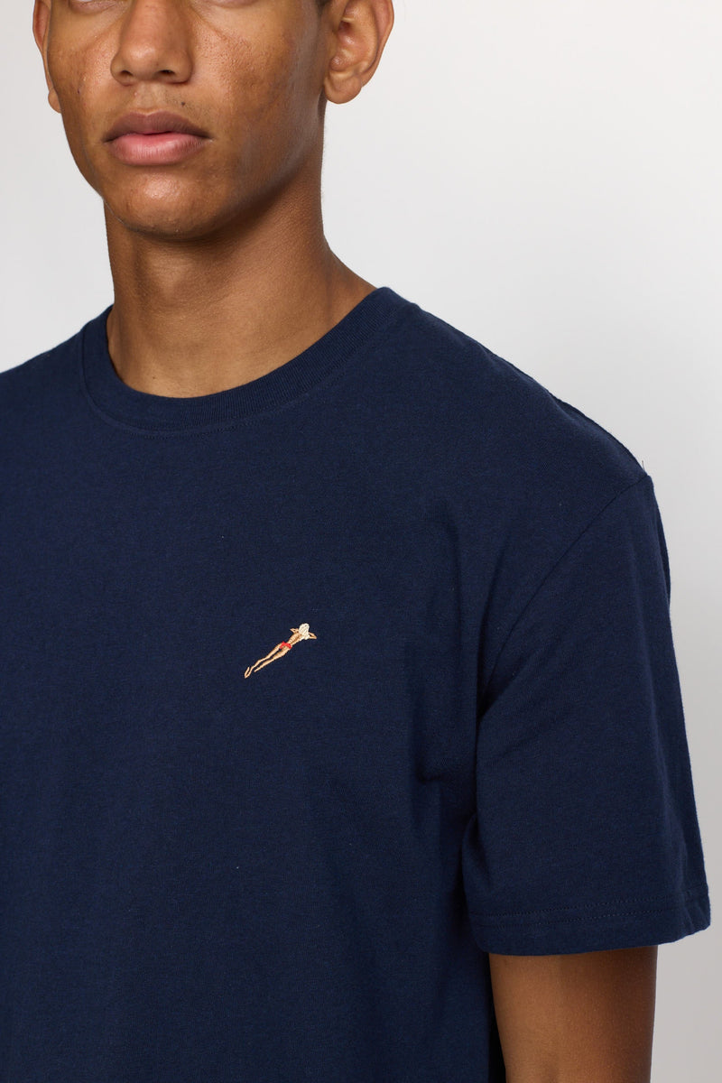 APPLICATION T-SHIRT  NAVY-MELange