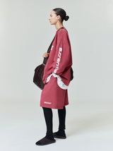 90'S LONG SLEEVE TEE - CRIMSON