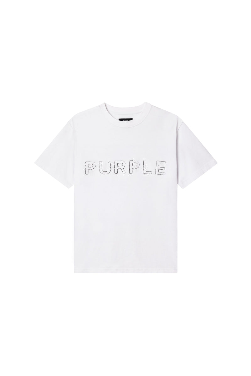 CRYSTAL WORDMARK TEE - WHITE