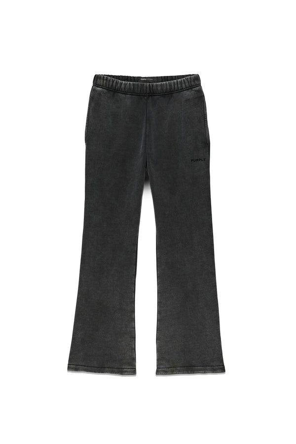 BASIC FLARED SWEATPANT - BLACK