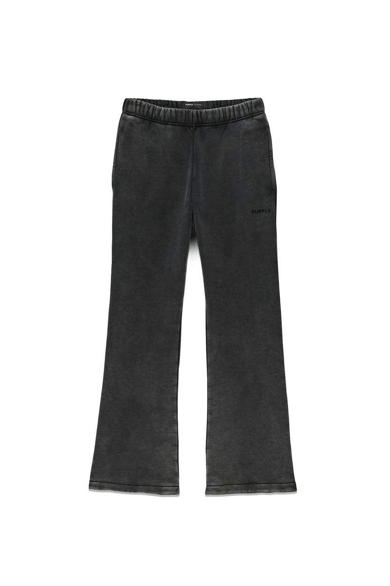 BASIC FLARED SWEATPANT - BLACK